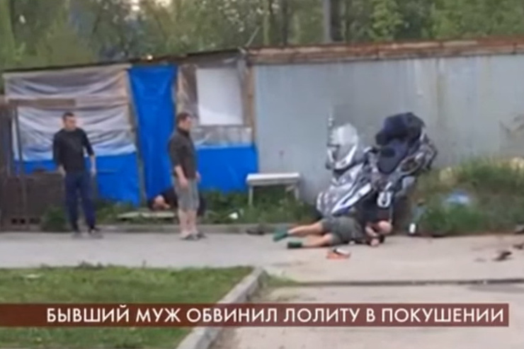 Кадр с места аварии